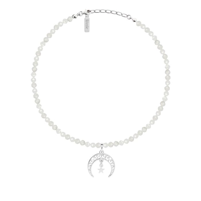 Choker Kamień Księżycowy Księżyc MOON