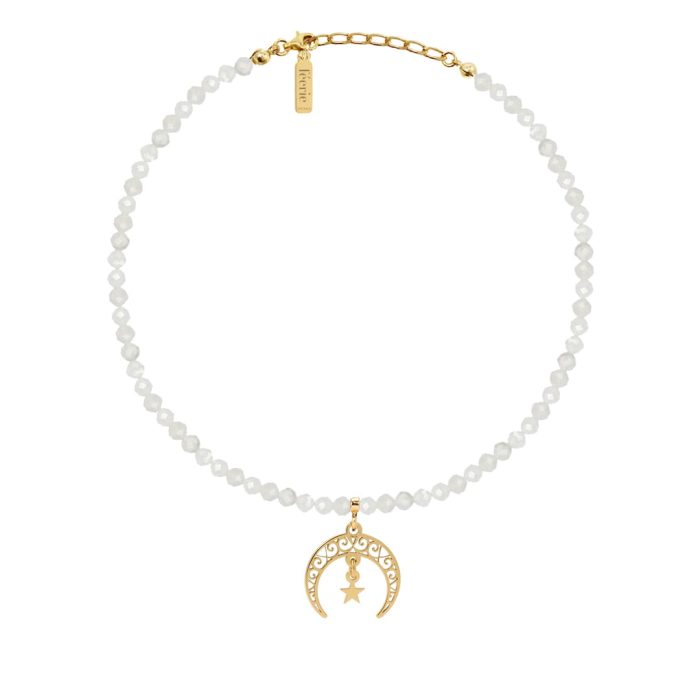 Choker Kamień Księżycowy Księżyc MOON