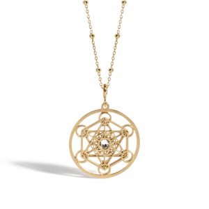 Złoty Naszyjnik Archanioł Metatron PROTECT